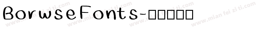 Borwse Fonts字体转换